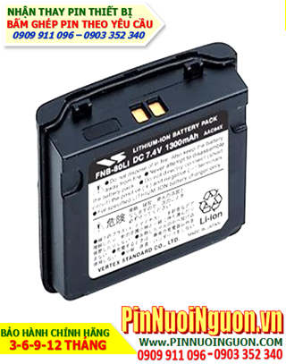 Pin máy bộ đàm Yaesu 7.4V-1300mAh, thay cells pin/ hàng có sẳn - bảo hành 03 tháng
